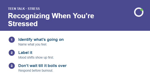 Teen Talk Stress guide cover