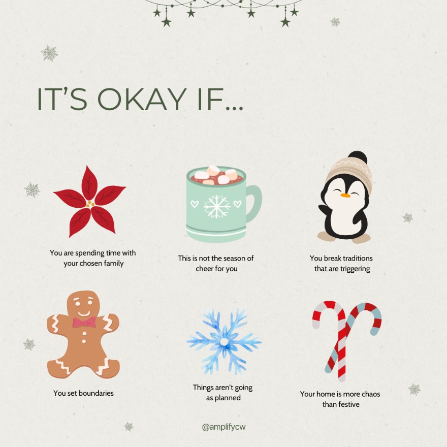 Amplify Community Wellness holiday reminder