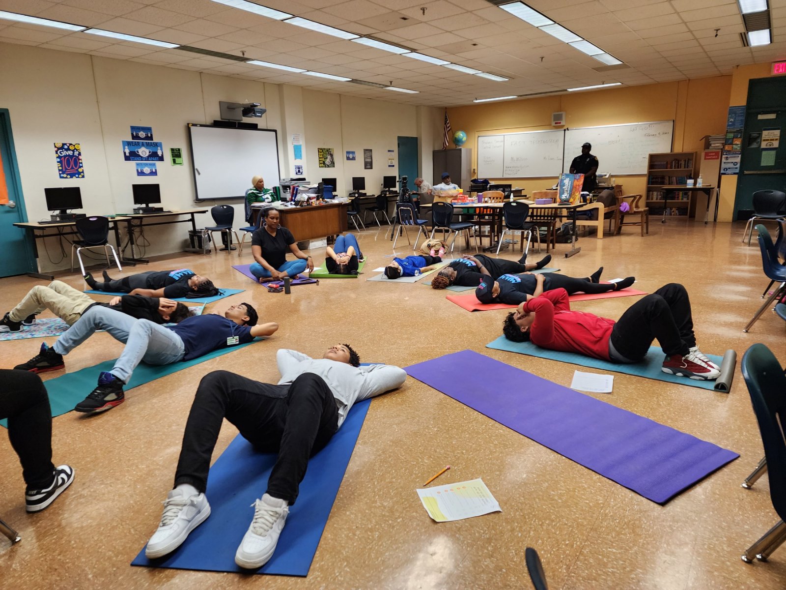 Teen Talk yoga and mindful meditation session