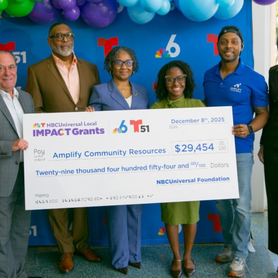 ACR receiving the NBCUniversal Local Impact Grant